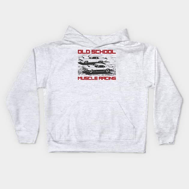 Oldschool racing Kids Hoodie by Markaryan